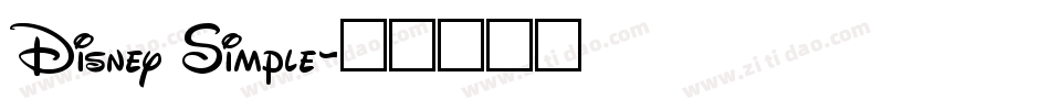 Disney Simple字体转换
